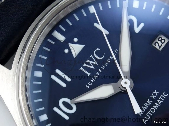 MIROTIME 0401 DailyWear Pilot Mark XX BLSF 1:1 Best Edition Blue Dial on Blue Leather Strap MIYOTA 7022